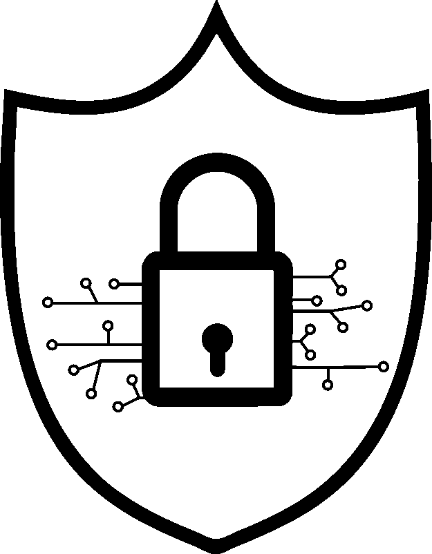 Free cybersecurity padlock shield vector