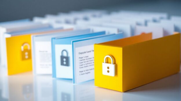 SharePoint folders with security locks for construction drawings.