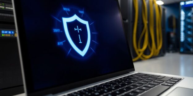 Digital shield protecting computer network infrastructure.