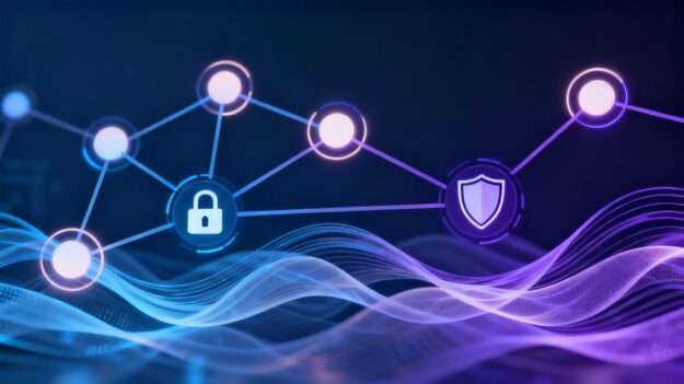 Network diagram showing secure connections replacing traditional VPNs.