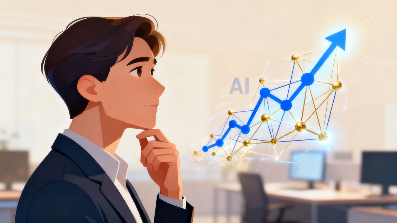 Leader considering AI integration in business.