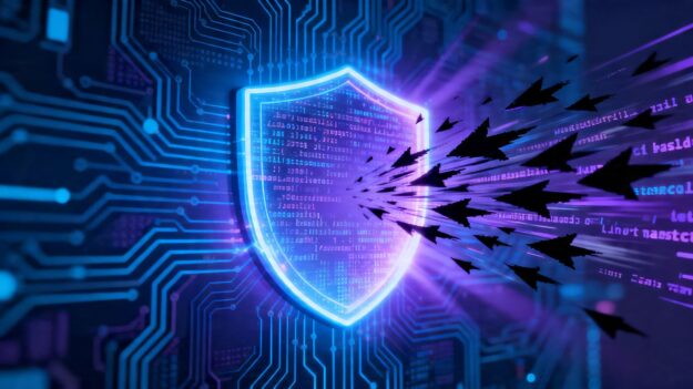 Digital shield protecting against malware code.