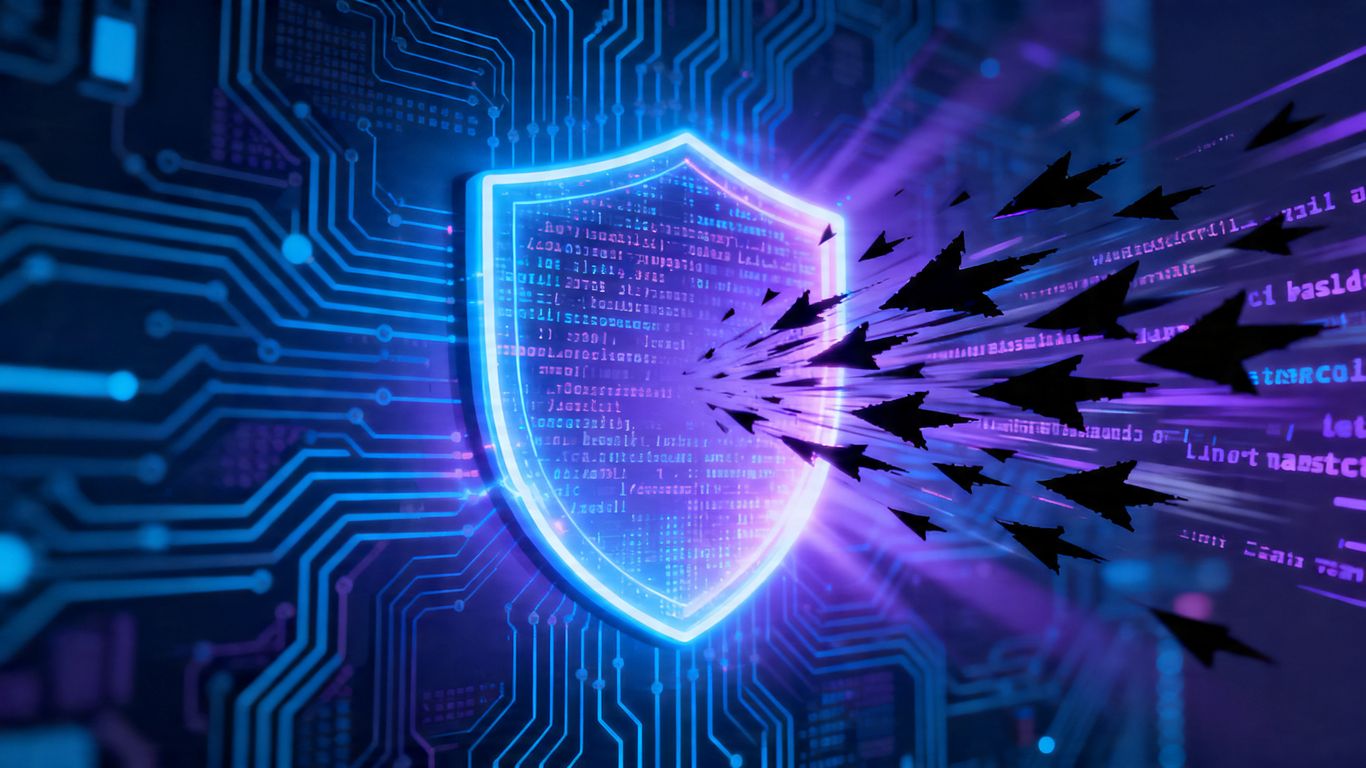 Digital shield protecting against malware code.