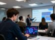 Staff attending a cybersecurity training session.